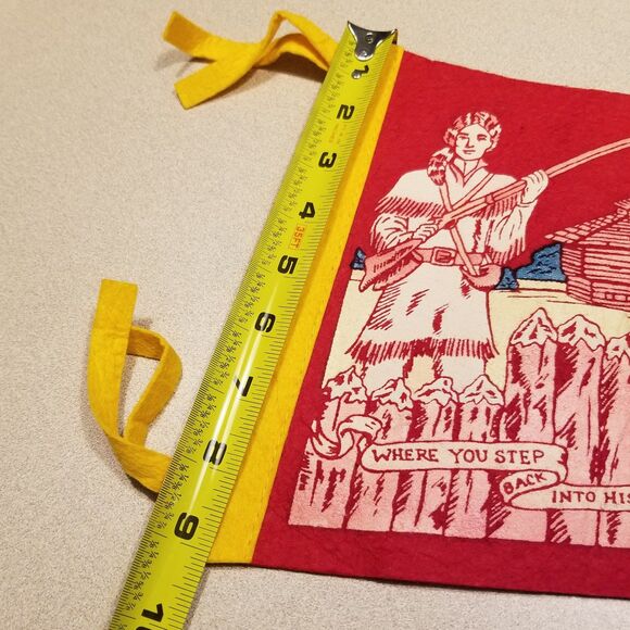 Vintage Frontier Town in the Adirondack's felt pennant - Picture 10 of 11